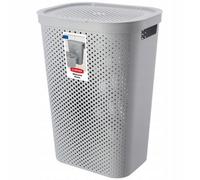 Kadax Curver Infinity Dots Laundry Basket 60 L 44 X 36 X 61 Cm Gray Plastic