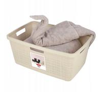 Kadax Curver Jute Laundry Basket 46 L Beige 70% Recycled