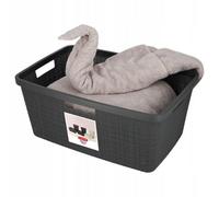 Kadax Curver Jute Laundry Basket 46 L Grey 70% Recycled
