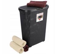 Kadax Curver Laundry Box Style Storage Container 40 Litres Anthracite