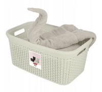 Kadax Curver Style 45 Litre Laundry Basket, Vintage White