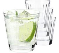 Kadax Drink Glasses, Drinking Glasses, Neutrum Calcium Glass, All-Purpose Drinking Glasses, Water Glasses (Amalia 175 Ml, 4)