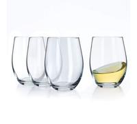Kadax Drink Glasses, Water Glasses, Neutrum Calcium Glass, 580 Ml Drinking Glasses Clear Wine Glasses Modern Universal Glasses(4)