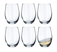 Kadax Drink Glasses, Water Glasses, Neutrum Calcium Glass, 580 Ml Drinking Glasses Clear Wine Glasses Modern Universal Glasses(6)
