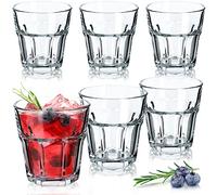 KADAX Drinking Glasses 230 ml, Timeless Glassware for Mojito, Lemonade, Water and Juice, Transparent Tumblers Made of Soda-Lime Glass (Set of 6)