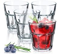 Kadax Drinking Glasses 230 Ml, Timeless Glassware For Mojito, Lemonade Water And Juice Tumblers Made Of Soda-Lime Glass(Set Of 4)