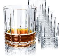 KADAX Drinking Glasses 320 ml, Elegant Tumblers for Whiskey, Durable Glassware for Cold Drinks and Cocktails, Transparent Water Glasses (Set of 6)