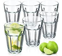 KADAX Drinking Glasses 365 ml, Timeless Glassware for Mojito, Lemonade, Water and Juice, Transparent Tumblers Made of Soda-Lime Glass (Set of 6)