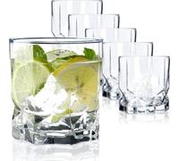 Kadax Drinking Glasses Elegant Tumblers For Whiskey And Juice, Durable Glassware For Cold Drinks,water Glasses (325 Ml, Set Of 6)