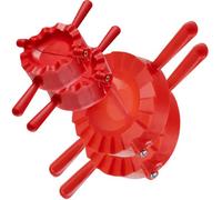 Kadax Dumpling Maker, Moulds For Dumpling And Ravioli, Pierogi Maker (Red, 2 Piece)