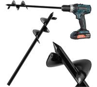 KADAX Earth Drill 50 mm for Drill, Garden Drill, Earth Drill for Cordless Screwdriver, Plant Drill for Gardening, Spiral Drill for Drilling Earth Holes