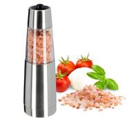 Kadax Electrical Salt And Pepper Mill, Refillable Spice Mill Made Of Stainless Steel With Ceramic Grinding