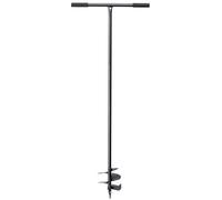 Kadax Fence Post Auger, Manual Hand Spiral Drill For Garden, Post Hole Metal Digger, Ground Digger For Gardening, Planting (150mm)