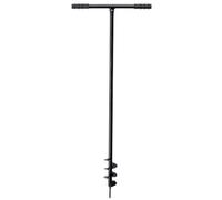 Kadax Fence Post Auger, Manual Hand Spiral Drill For Garden, Post Hole Metal Digger, Ground Digger For Gardening, Planting (80mm)
