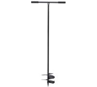 Kadax Fence Post Auger, Manual Hand Spiral Drill For Garden, Post Hole Metal Digger, Ground Digger For Gardening, Planting (200mm)