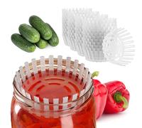 KADAX Fermentation Weights for Jars, Polypropylene Accessories for Fermenting Sauerkraut, Kimchi and Pickles in Wide Mouth Vessels (82 mm, 48 Pieces)
