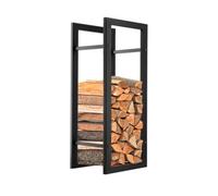 Kadax Firewood Rack, Heavy Duty Steel Firewood Rack, Black Firewood Holder (29 X 40 X 90 Cm)
