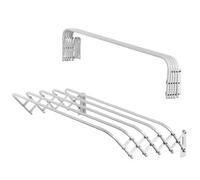 Kadax Folding Clothes Airer For Laundry Room, Space-Saving Metal Clothes Dryer, Extendable Accordion Wall, Clothes Hanger (80 Cm)