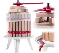 KADAX Fruit Press, Wine Press 12 Litres, Manual Juicer with Hand Crank, Fruit Mill, Fruit Press, Juicer for Grapes, Mash Press, Grape Mill