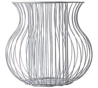KADAX Gabion Flower Pot, Weatherproof Galvanised Steel Plant Basket, Round Planter for Garden, Patio, Stones, Flowers, Stone Basket, Raised Bed, Planter (Diameter 47 cm, Height 38 cm)