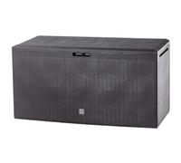 Kadax Garden Box, 114 X 47 X 59.5 Cm, Plastic Storage Box, 290 L, Garden Box With Handles And Close (Dark Brown)