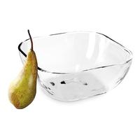 KADAX Glass Bowl 20 cm, Transparent Serving Dish for Appetisers and Desserts, Timeless Salad Bowl, Dishwasher-Safe Bowl for Snacks, Fruits, Nibbles