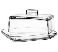 Kadax Glass Butter Dish With Lid And Handle, Transparent Butter Keeper, Rectangular Butter Container, Butter Plate, Butter Box
