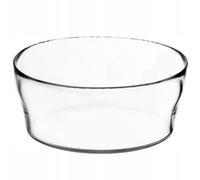 Kadax Glass Salad Bowl, 2.5 L, Round Serving Bowl For Trifle, Large Mixing Bowl, Elegant Tableware For Snack And Dessert