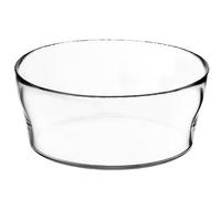KADAX Glass Salad Bowl, 2.5 L, Round Serving Bowl for Trifle, Large Mixing Bowl, Elegant Tableware for Snack and Dessert, Deep Bowl for Fruit, Sweets (⌀ 19 cm)