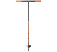 Kadax Hand Drill, Metal Earth Auger With Cross Handle, Spiral Drill For Garden, Post Drill, Plant Drill, Bulb Drill (100 mm)