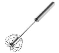 Kadax Hand Whisk, Stainless Steel Push Whisk For Cooking And Baking, Manual Kitchen Utensil For Beating Egg (Small)