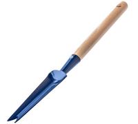 KADAX Heavy Duty Stainless Steel Hand Weeder, Manual Weed Puller with Wooden Handle, Weed Puller, Weeder, Garden Weeder, Root Weeder (50 cm, Blue)