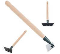 Kadax Hoe, Garden Hoe For Loosening, Ventilating And Weeding The Soil, Removing Weeds, Cultivator (With Wooden Handle Short 12 Cm)