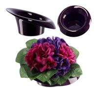 Kadax Ikebana Vase, Plastic Ikebana Pot, Flower Arrangement Accessories, Durable Ikebana Flower Vase (12 Cm, Plum)