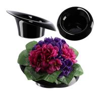 Kadax Ikebana Vase, Plastic Ikebana Pot, Flower Arrangement Accessories, Durable Ikebana Flower Vase (9 Cm, Black)