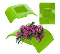 Kadax Ikebana Vase, Plastic Ikebana Pot, Flower Arrangement Accessories, Durable Ikebana Flower Vase (Green)