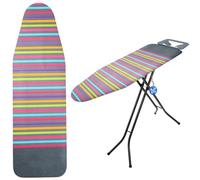 KADAX Ironing Board Cover for Steam Ironing Station, Ironing Board Cover for Wrinkle Free Ironing, Ironing Board Cover for Steam Irons, Replacement Ironing Board Cover (Stripes 135 x 50 cm)