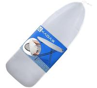 KADAX Ironing Board Cover, Metallised Cotton Ironing Board Cover for Steam Ironing Station, Ironing Board Cover with Drawstring and Stopper, Cover for Ironing Boards (Grey 140 x 50 cm)