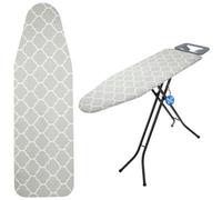 Kadax Ironing Board Cover With Drawstring, Cotton Ironing Board Cover For Steam Irons (Grey 132 X 48)