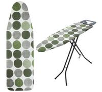 Kadax Ironing Board Cover With Drawstring, Ironing Board Cover For Faster Ironing, Universal Cover (Green Circle, 120 X 40 Cm)