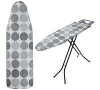 Kadax Ironing Board Cover With Drawstring, Ironing Board Cover For Faster Ironing, Universal Cover (Grey Circle, 120 X 40 Cm)
