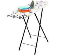 KADAX Ironing Board, Foldable Ironing Table with Adjustable Height, Heat Resistant Board Cover in Various Patterns, Ironing Board for Laundry Room (100.5 x 30 cm)