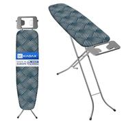 KADAX Ironing Board with Heat-resistant Iron Rest, Folding Table Ironing Board with Adjustable Height, Robust Ironing Board with Sturdy Legs (Green)