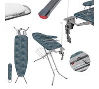 Kadax Ironing Board With Sleeve Board 120 X 30 Cm And 49 X 11 Cm Ironing Board, Steam Ironing Board, Folding Ironing Board (Green)