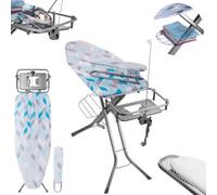 Kadax Ironing Board With Sleeve Board 130 X 41 Cm And 53 X 13 Cm Ironing Board, Steam Ironing Board, Folding Ironing Board (Blue)