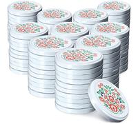KADAX Jar Lids Ø 82 mm, Secure Metal Lids with Six Threads, Jar Seals Replacement, Twist Off Closure for Pickling and Preserving (Folklore, Set of 100)