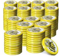 KADAX Jar Lids Ø 82 mm, Secure Metal Lids with Six Threads, Jar Seals Replacement, Twist Off Closure for Pickling and Preserving (Honey, Set of 200)