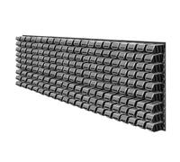 Kadax Large Tool Wall Shelf, 232 X 78 Cm, Storage System Made Of Robust, Workshop Shelf For Garage (Black, 180 Pieces)