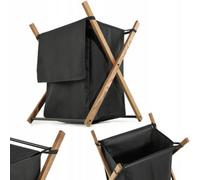 Kadax Laundry Basket With Lid, Foldable Laundry Hamper, Foldable Laundry Bag, Foldable Laundry Container, Waterproof Bag (Black)