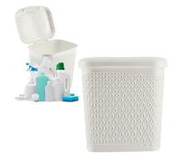 Kadax Laundry Detergent Storage Container, Detergent Container With Lid, Storage Bucket For Cleaning Products (White)